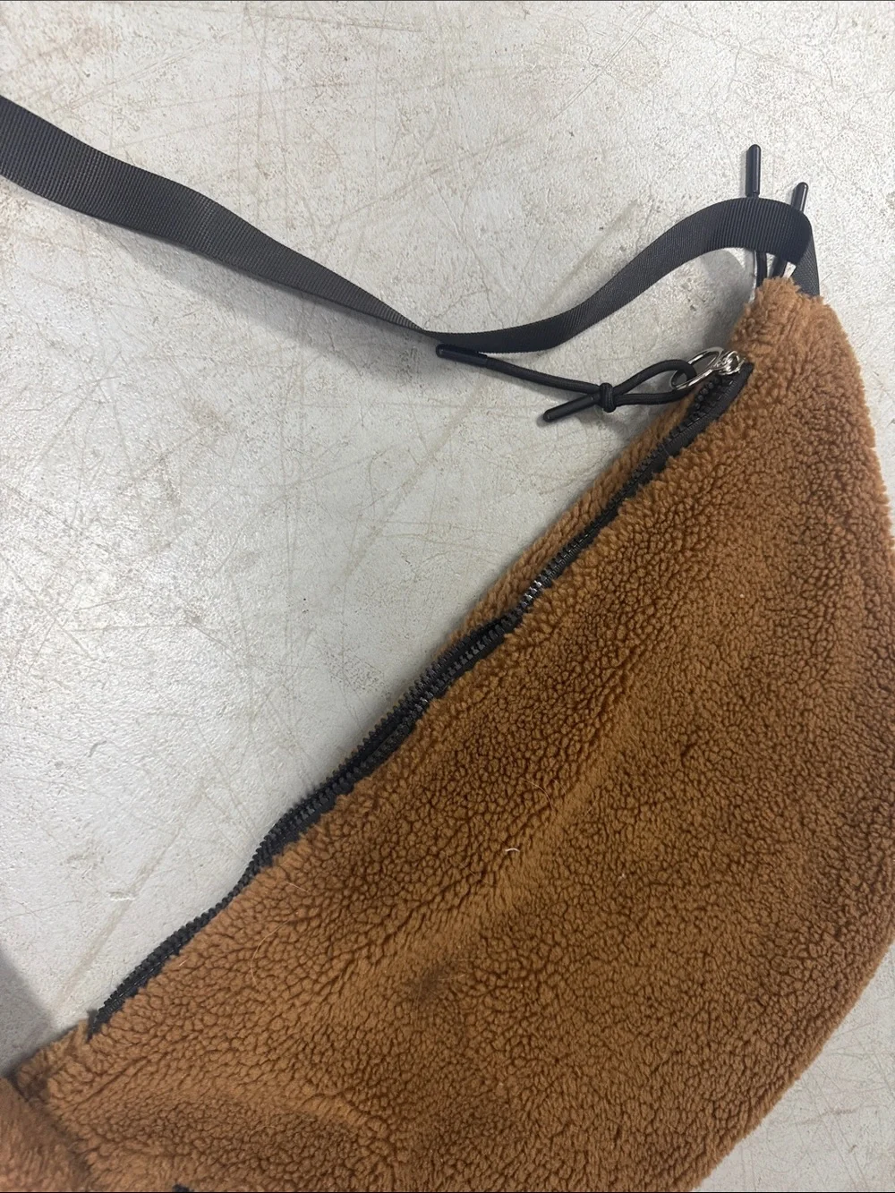 FP Movement Brown Sherpa Crossbody Sling Bag Like NEW